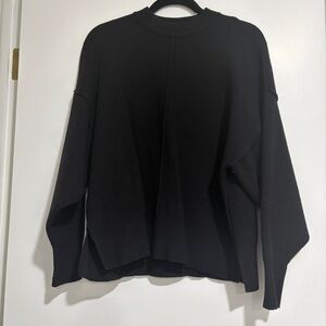 Zara Mockneck Black Oversized Sweater